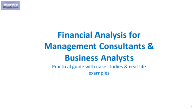 Financial Analysis for Management Consultants & Analysts