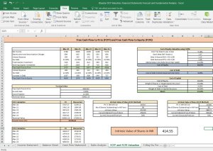 Blue Star Valuation Excel Model: Complete DCF Valuation with Forecasted Financial Statements