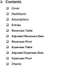 Dashboard Actuals P&L Model