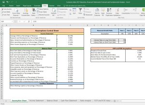 Cummins Shares Valuation Excel Model: Complete DCF Valuation with Forecasted Financial Statements