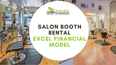 Salon Booth Rental Excel Financial Model