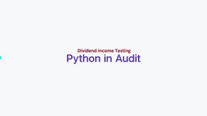 Python in Audit - Dividend Income Testing