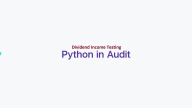 Python in Audit - Dividend Income Testing