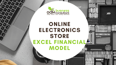 Online Electronic Store Excel Financial Model