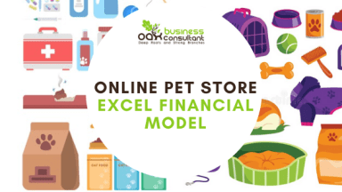 Online Pet Store Excel Financial Model