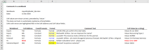 Microsoft Excel Add-In to extract and clearly show in one place all comments in a workbook