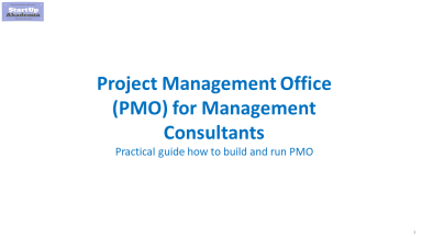 Project Management Office (PMO) for Management Consultants