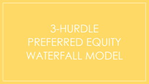 Preferred Equity Waterfall Model - Private Equity & Real Estate - IRR & Equity Multiples - Annual & Monthly Basis