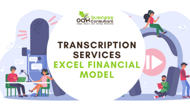 Transcription Services Excel Financial Model