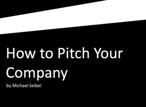How to Pitch Your Company