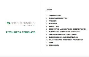 Startup Pitch Deck Template