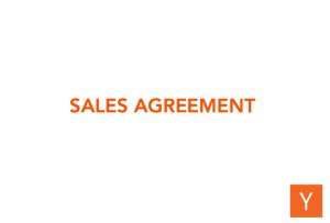 Sales Agreement Template