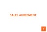 Sales Agreement Template