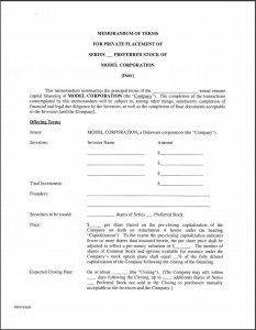Term Sheet Template