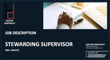 Job Description Stewarding Supervisor - Word Document