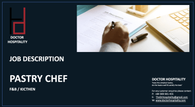 Job Description Pastry Chef - Word Document
