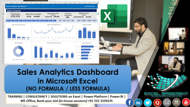 Sales Analytics Dashboard in Microsoft Excel
