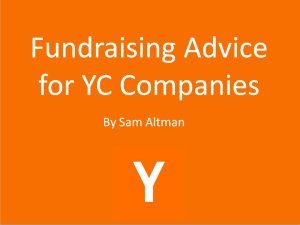 Fundraising Advice for YC Companies