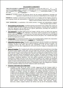 Extended Team Member Agreement/Engagement Agreement