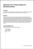 Startup Trainee Agreement Template