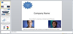 Short Investor Pitch Deck Template