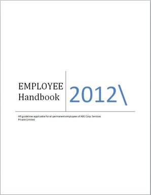 HR Policy Document 2012