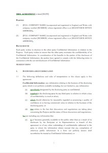 Mutual Non-Disclosure & Non-Circumvention Agreement