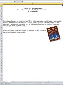 Process Modeling Excel Workbook