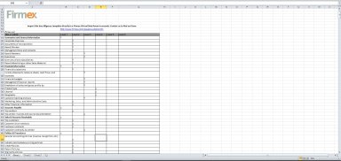 Due Diligence Excel Checklist
