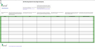 Startup Exit Planning Template