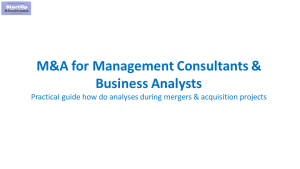 M&A for Management Consultants & Business Analysts