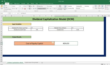 Cost of Equity Calculator