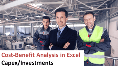 Cost Benefit analysis of Capex/Investment using NPV in Excel