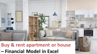 Buy and rent houses or apartments – Financial model in Excel