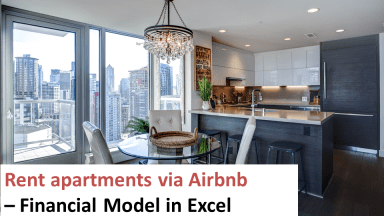 Rent apartments, houses on Airbnb – financial model in Excel