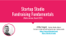 Startup Studio  Fundraising Fundamentals - Public version - Page 1