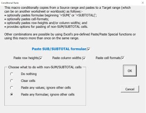 Excel ‘Conditional Paste’ Add-in