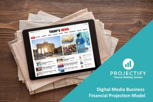 Digital Media Business Financial Projection 3 Statement Model