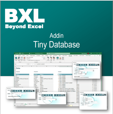 BXL Tiny Database - Finally! Database features in Excel.