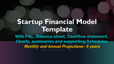 Startup 3-statement Financial Model