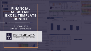 Financial Assistant Excel Template Bundle (5 core templates)