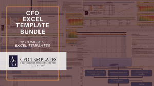 CFO Excel Template Bundle (12 complete templates)