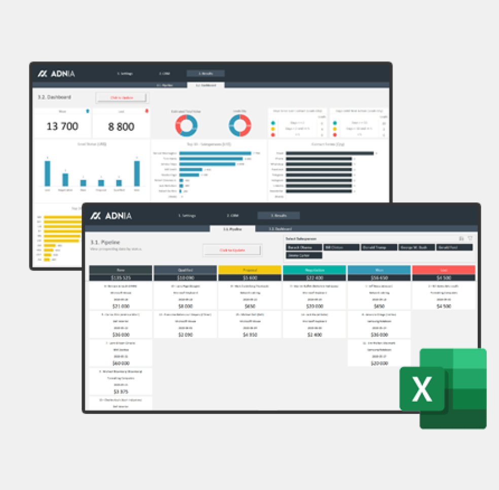 CRM Excel Spreadsheet Template Eloquens