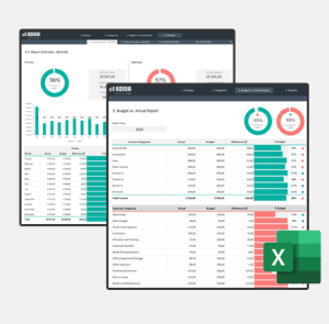 Budget vs Actual Spreadsheet Template 2.0