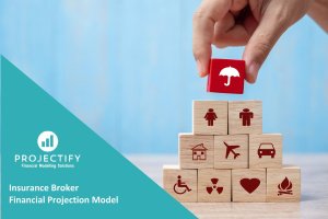 Insurance Broker Financial Projection 3 Statement Model