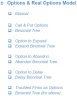 Options and Real Options