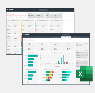 Issue Log Excel Template