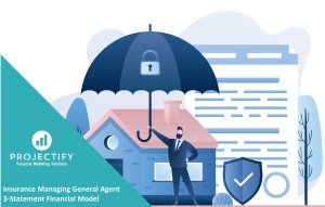 Insurance Managing General Agent (MGA) Financial Projection 3 Statement Model