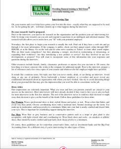 Interviewing Tips for Interviewees