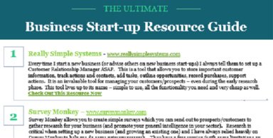 Start-up Resource Guide - 5 indispensible tools